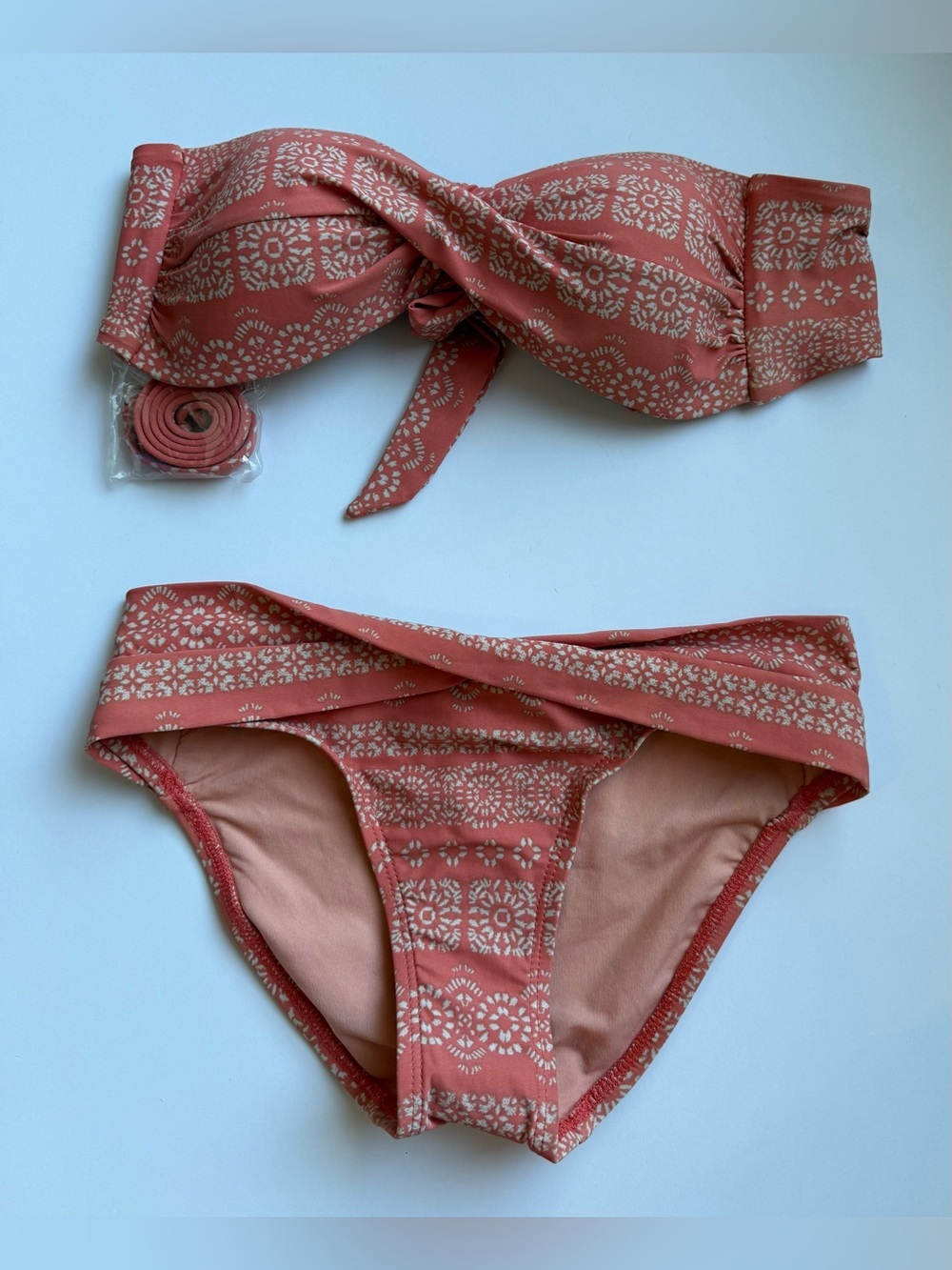 Robin Piccone Isla Bikini Set Terracotta Swimsuit X-Small XS NWOT